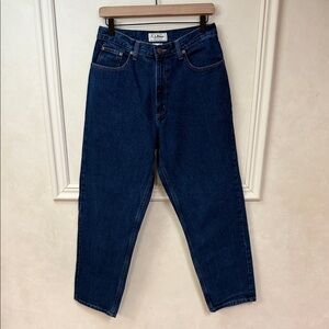 L.L. Bean Dark Washed Classic Mom Jeans size 12